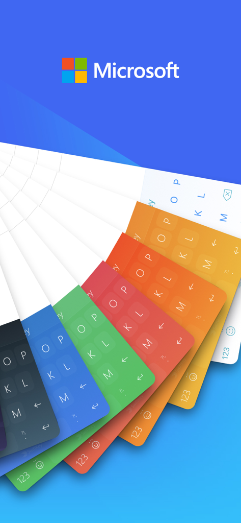 Un fan di vari temi colorati per tastiera per la Tastiera AI Microsoft SwiftKey