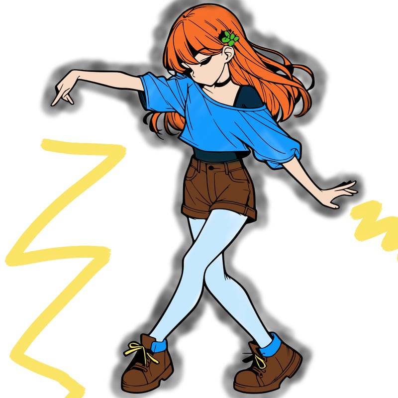 realistic girl danceing