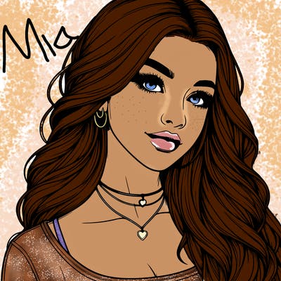 detailed realistic girl