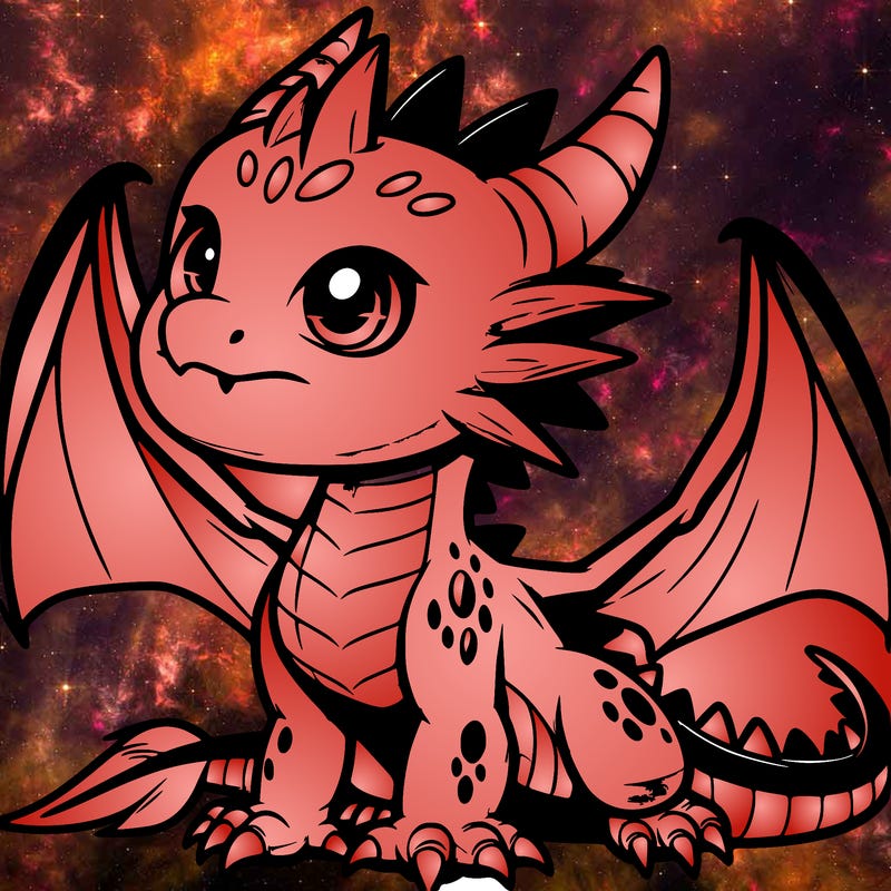 fierce baby night dragon