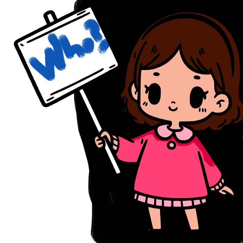 a girl holding a sign