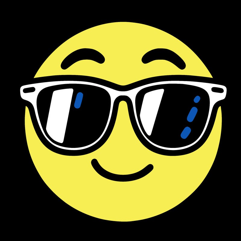 emoji with sunglasses