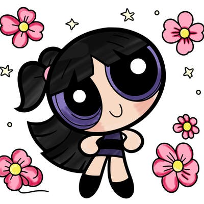 a powerpuff girl