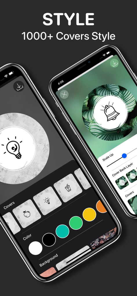 Fonts - keyboard Font Maker - Custom Instagram highlight covers editor with aesthetic icons and color options