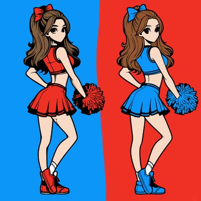 realistic cheerleader