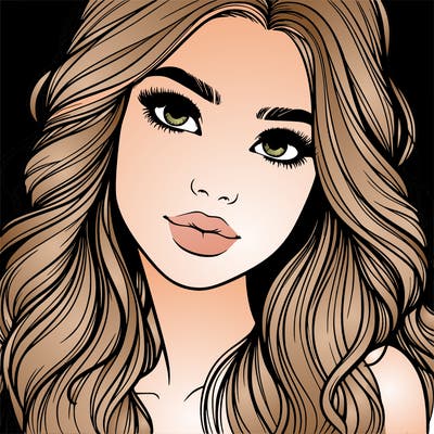 beautiful realistic girl