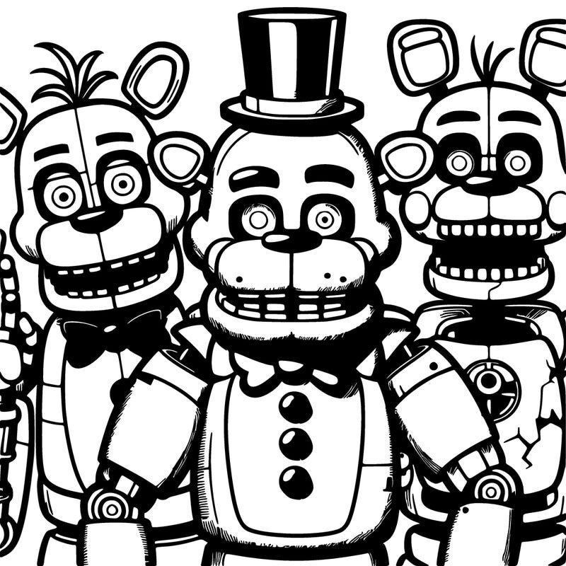 five nights at freddy’s animatronics