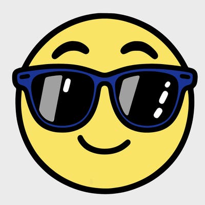 emoji with sunglasses