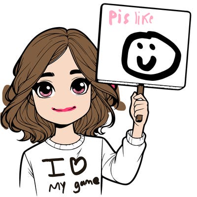 realistic girl holding up a sign