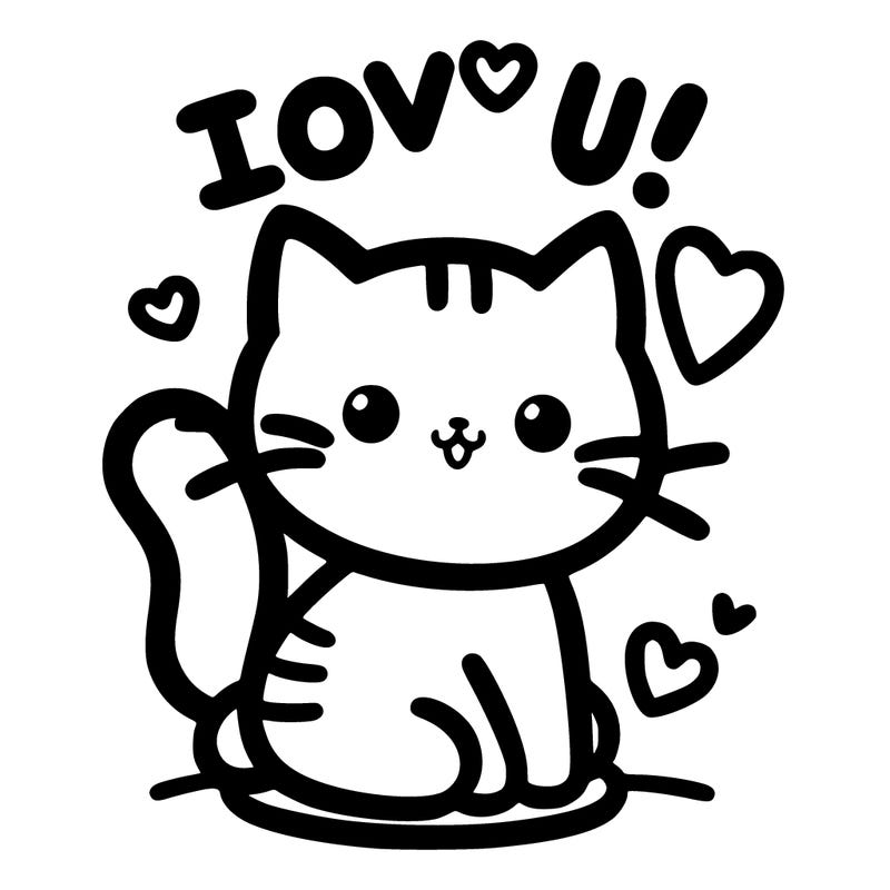 i love u cat