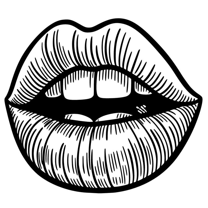 lip drawing