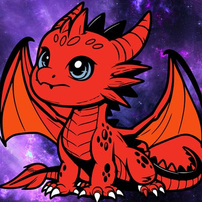 fierce baby night dragon