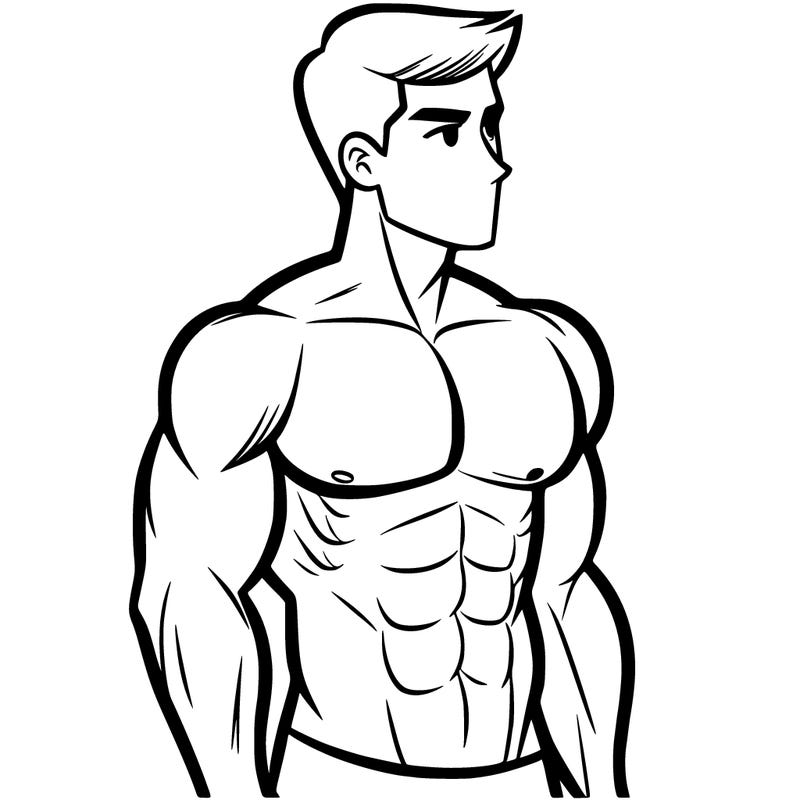 a man with a strong body