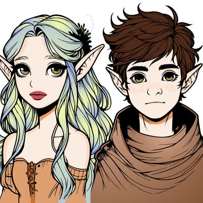 realistic fae girls and boys