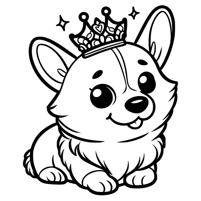 corgi with tiara