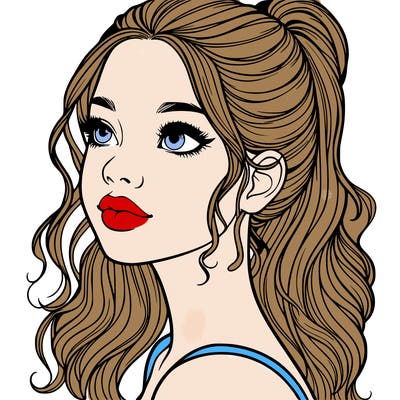 beautiful realistic girl