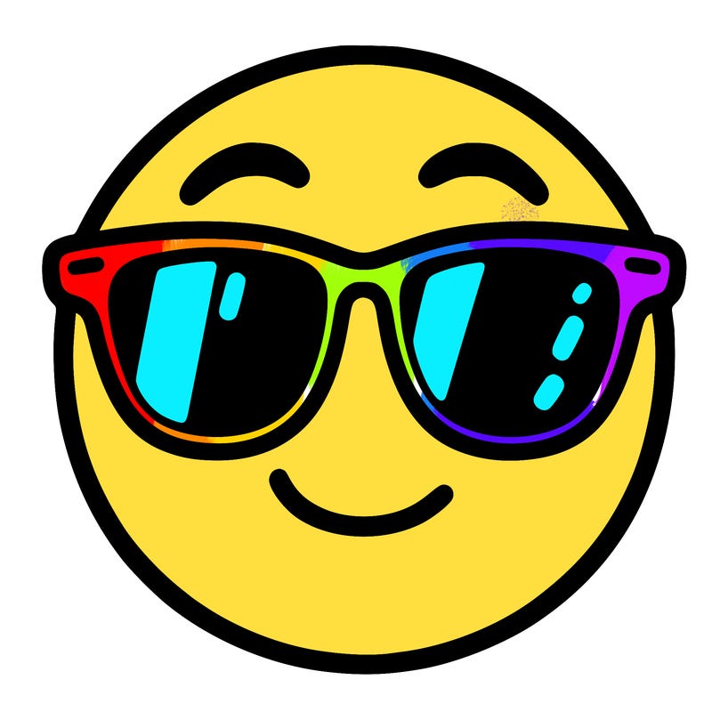 emoji with sunglasses