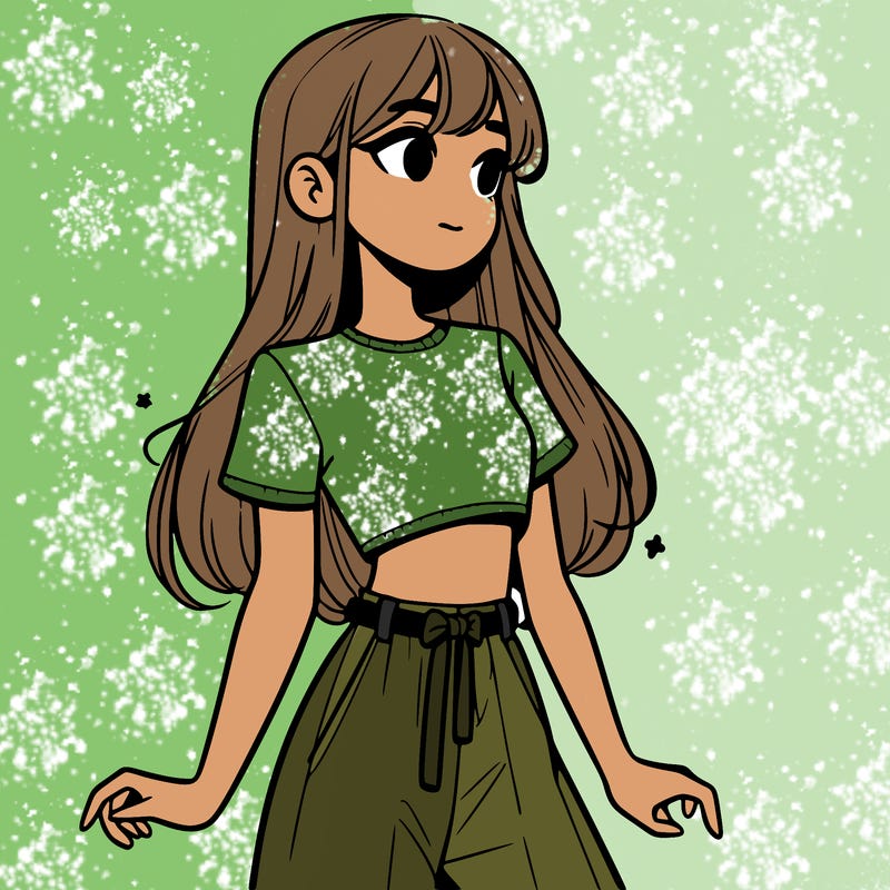 girl in a cute crop top