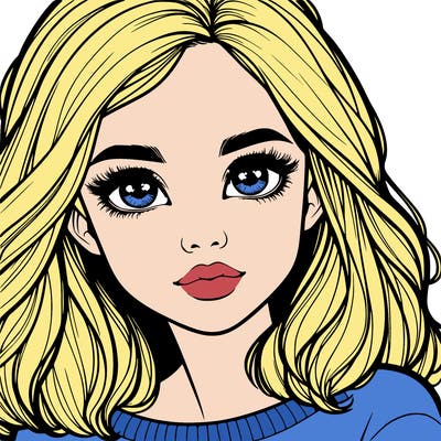 realistic girl whith cute eyes