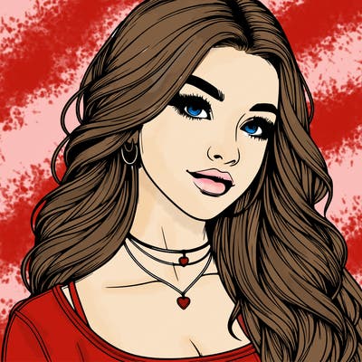 detailed realistic girl