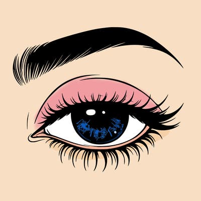 eye closed realistic