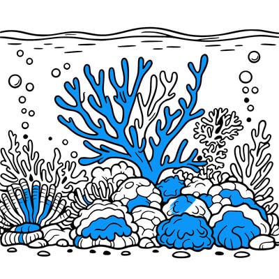 coral-reef out line