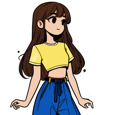 girl in a cute crop top