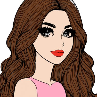 realistic pretty girl