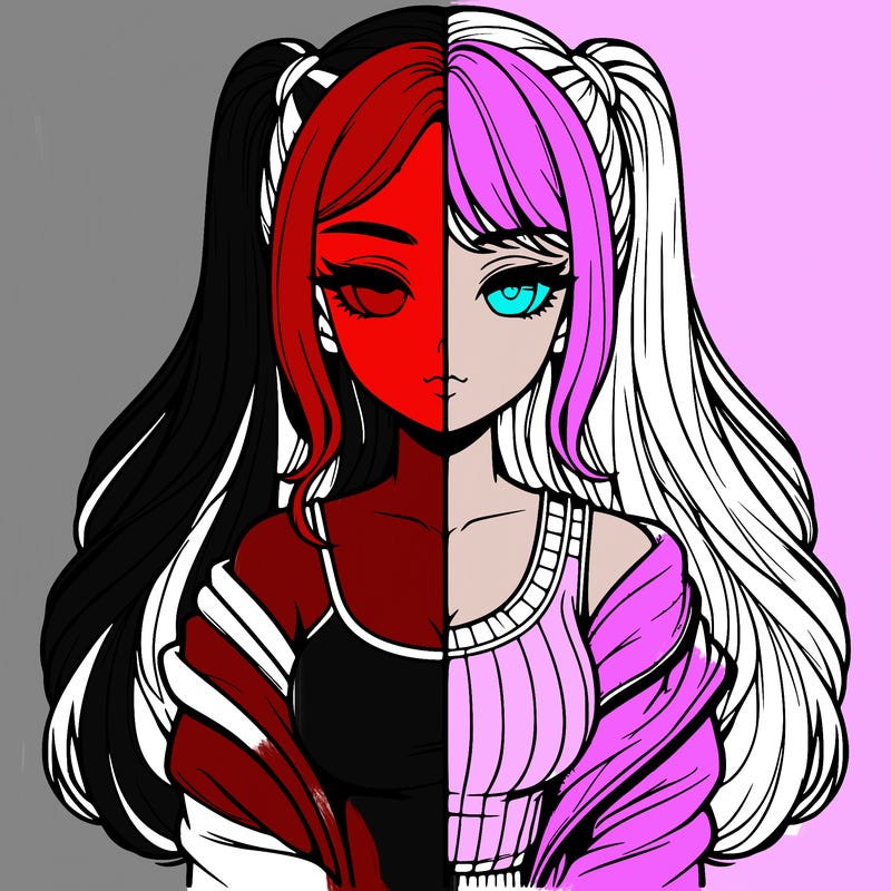 realistic girl split