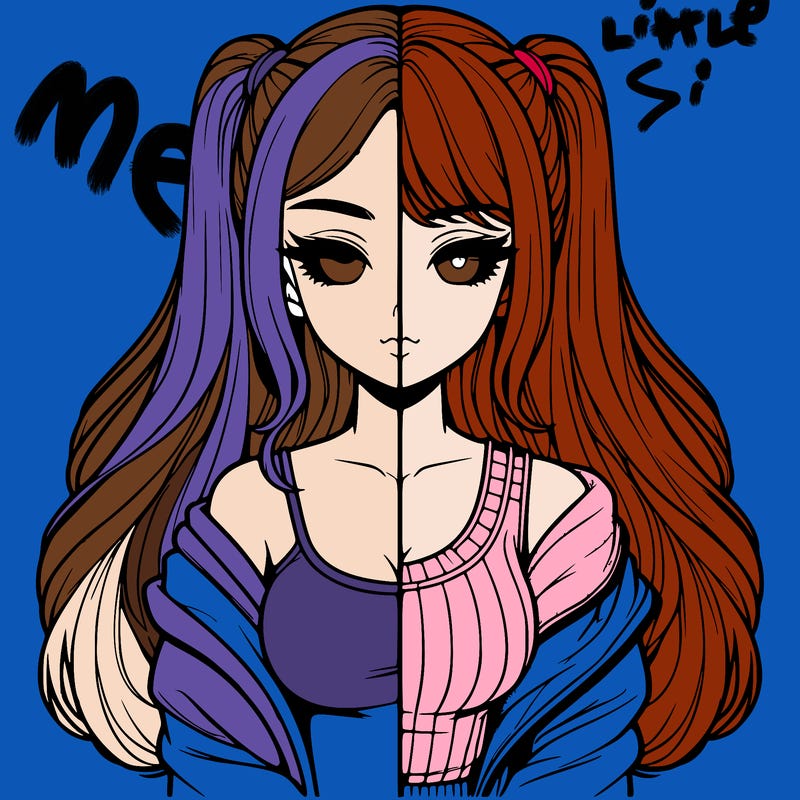 realistic girl split