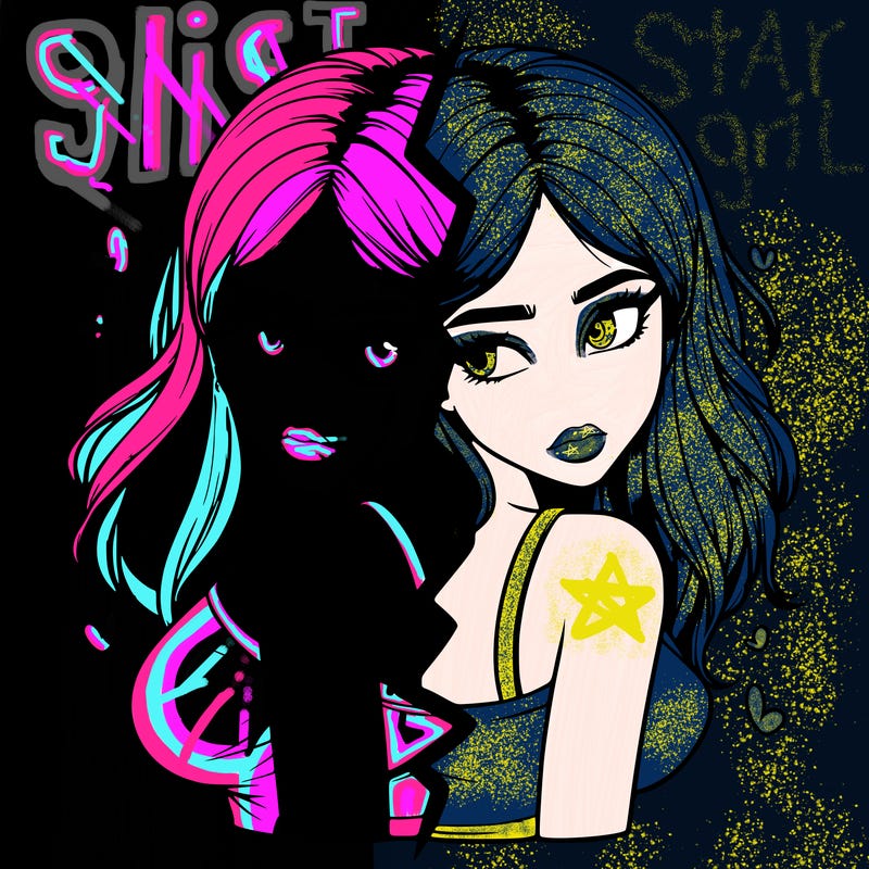 realistic girl split
