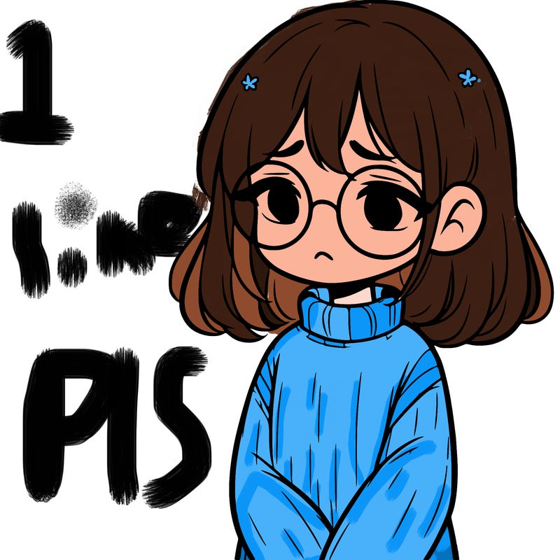 sad girl with glasses in a sweater