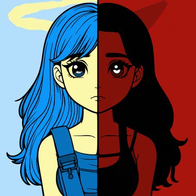 realistic girl split