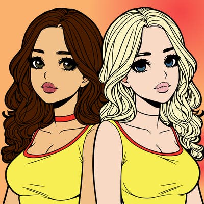 realistic twin sisters