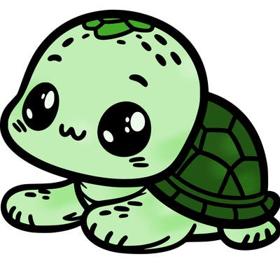a cute baby turtle