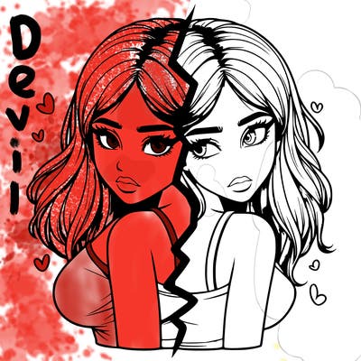 realistic girl split