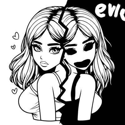 realistic girl split