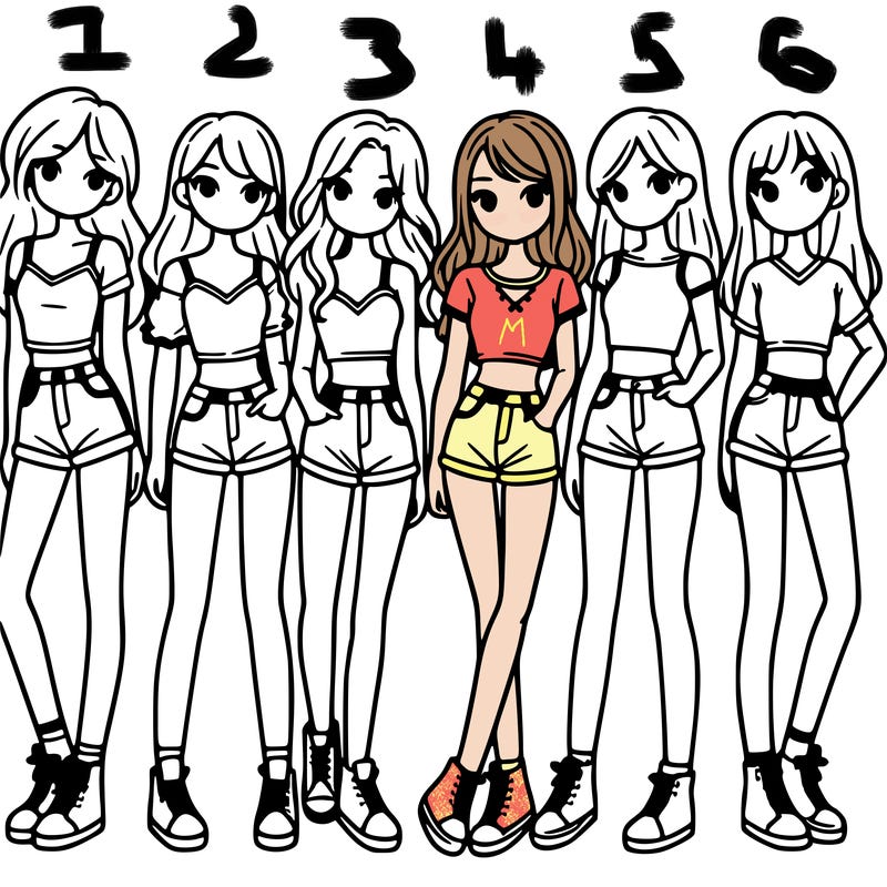 a group of girls wearing crop tops and shorts