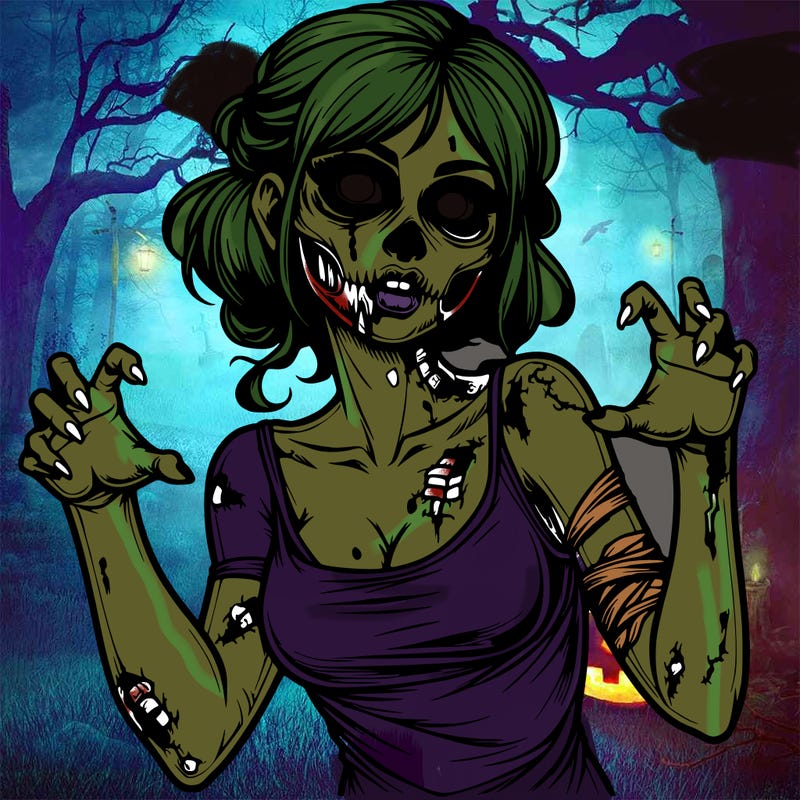 realistic zombie girl