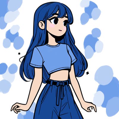 girl in a cute crop top