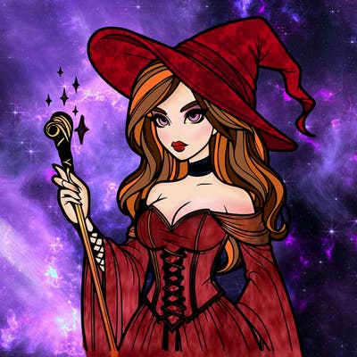 realistic girl sorcerer