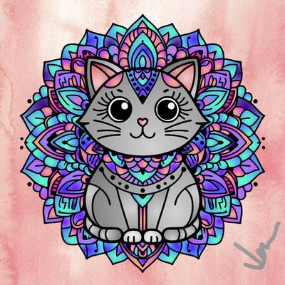 mandala cat