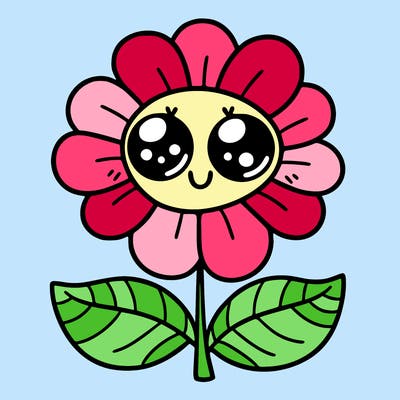 flower with eyes