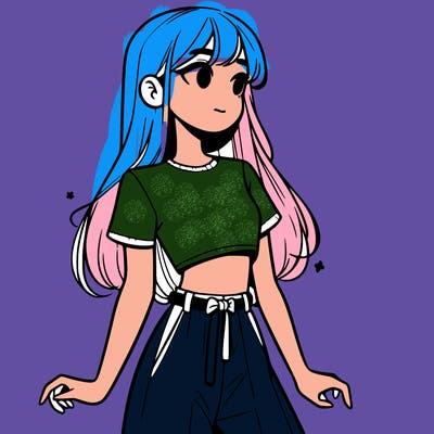 girl in a cute crop top