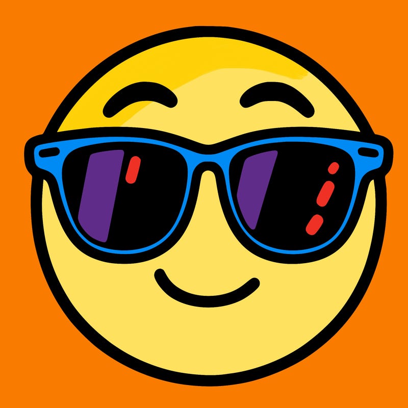 emoji with sunglasses