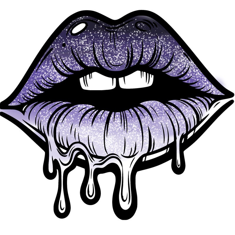 lips that look realistic and drip