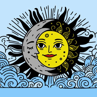 sun and moon