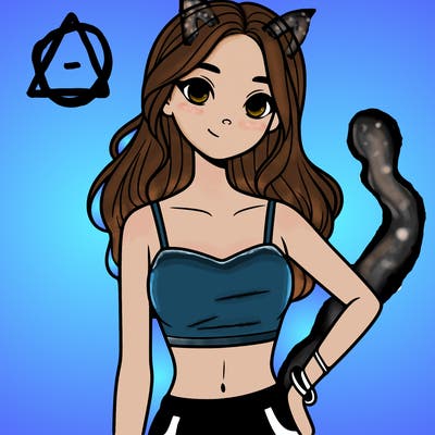 teen girl with crop top