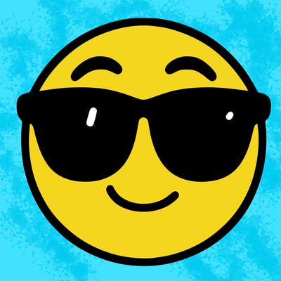 emoji with sunglasses
