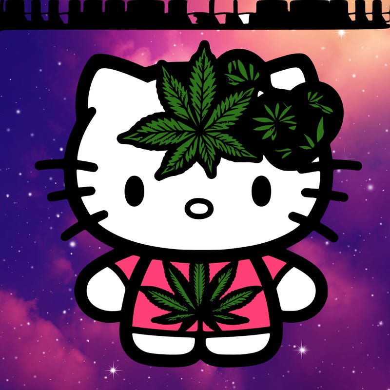 marajuana. mary jane love, hello kitty